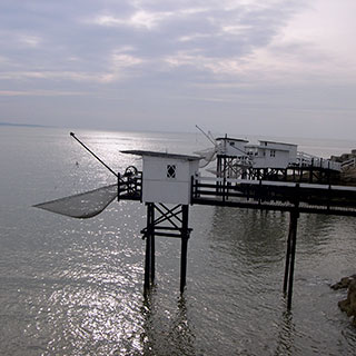 Carrelets sur l'estuaire